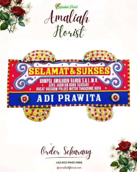 Papan Bunga Ucapan Selamat Madapangga